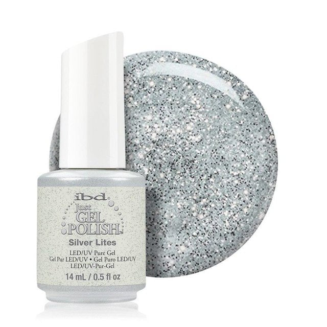 Ibd Just Gel Polish 0.5 Fl Oz Silver Lites
