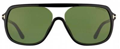 Tom Ford TF442 01N Robert - Shiny Black-Green by Tom Ford for Men - 59-15-140 mm Sunglasses