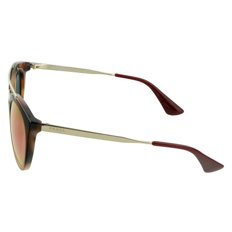 Prada SPR 23S USG-5L2 - Striped Dark Brown-Grey Yellow Rose by Prada for Women - 52-22-140 mm Sunglasses