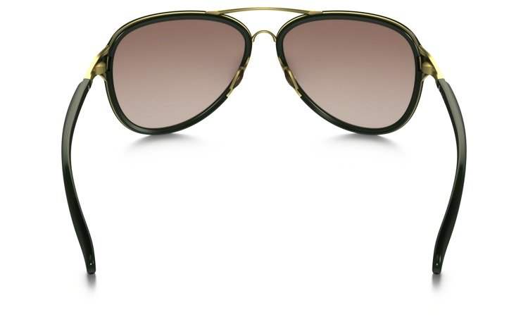 Oakley Kickback OO4102-11 - Satin Gold Green- Vr50 Brown Gradient by Oakley for Women - 58-14-137 mm Sunglasses