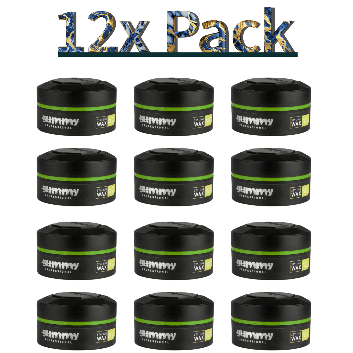 Gummy Hair Styling Wax Matte Finish Multipack