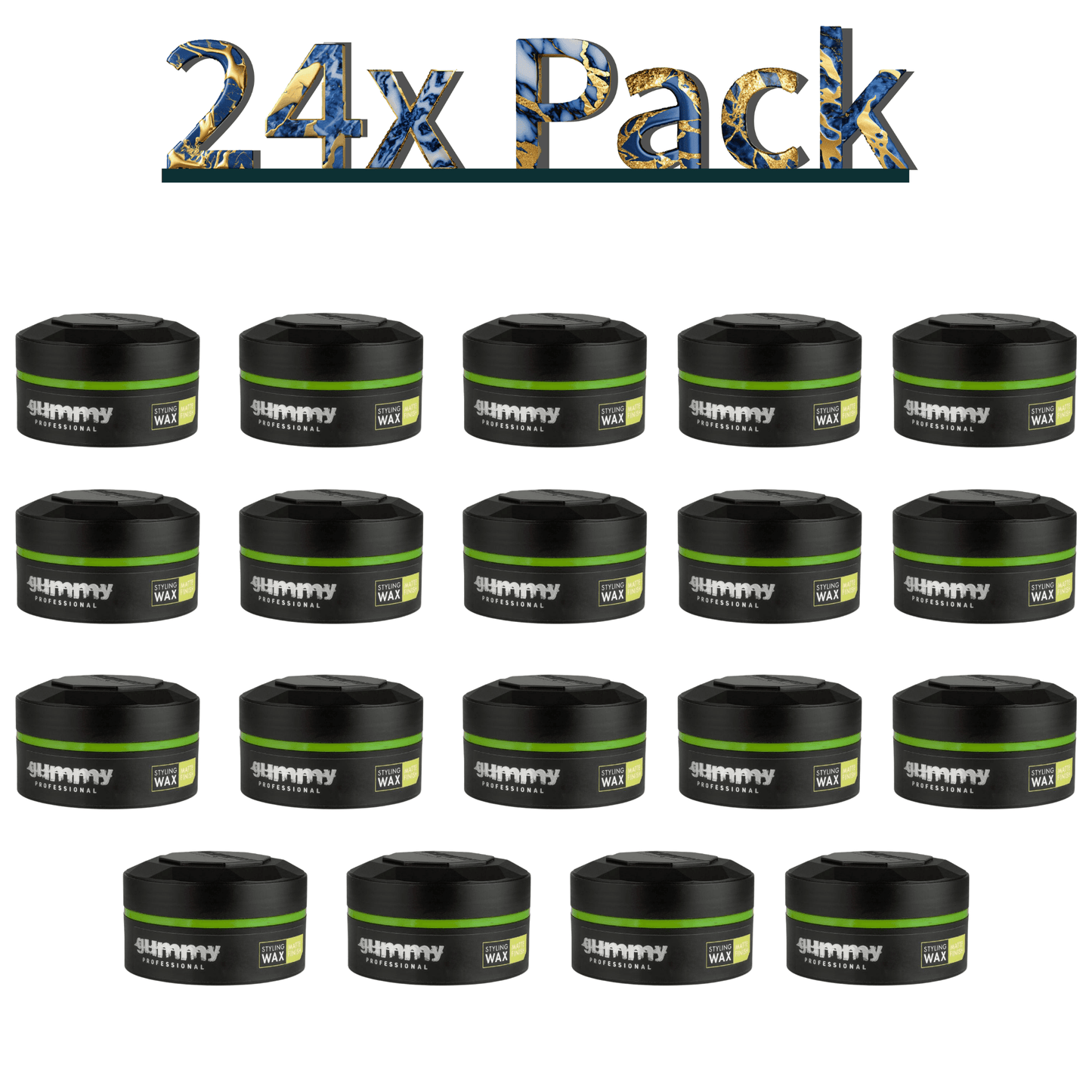 Gummy Hair Styling Wax Matte Finish Multipack