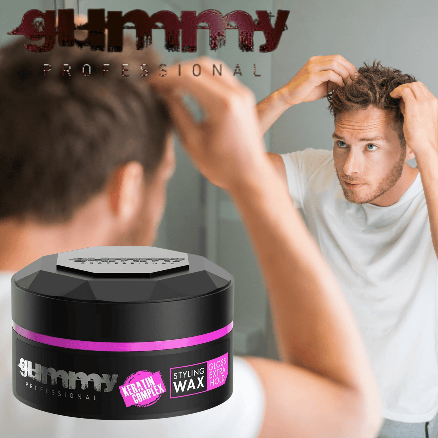 Gummy Hair Styling Wax Extra Gloss
