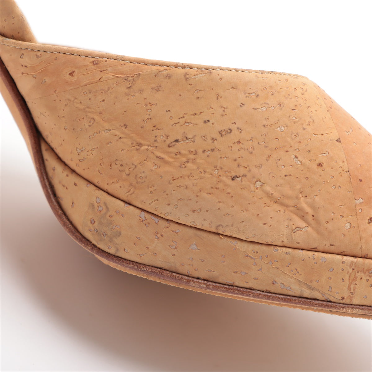 Chanel Strap Wine Cork Sandal Beige