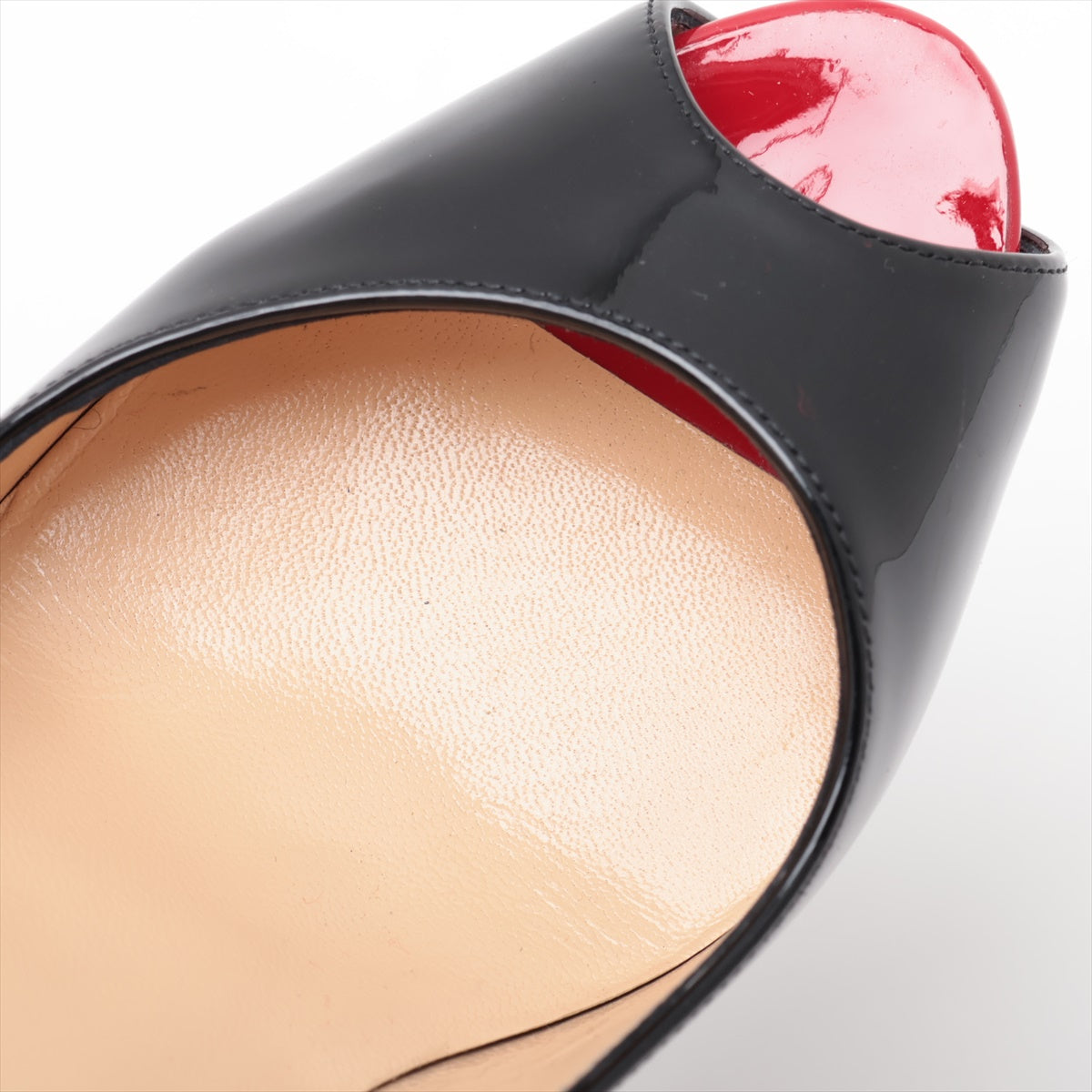 Christian Louboutin Patent Leather Open-toe Pump