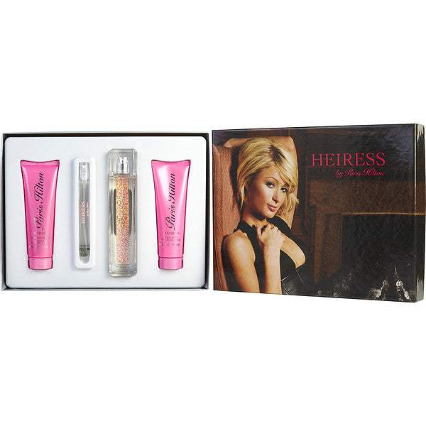 Paris Hilton by Paris Hilton for Women - 4 Pc Gift Set 3.4oz EDP Spray, 0.34oz EDP Spray, 3oz Body Lotion, 3oz Bath and Shower Gel