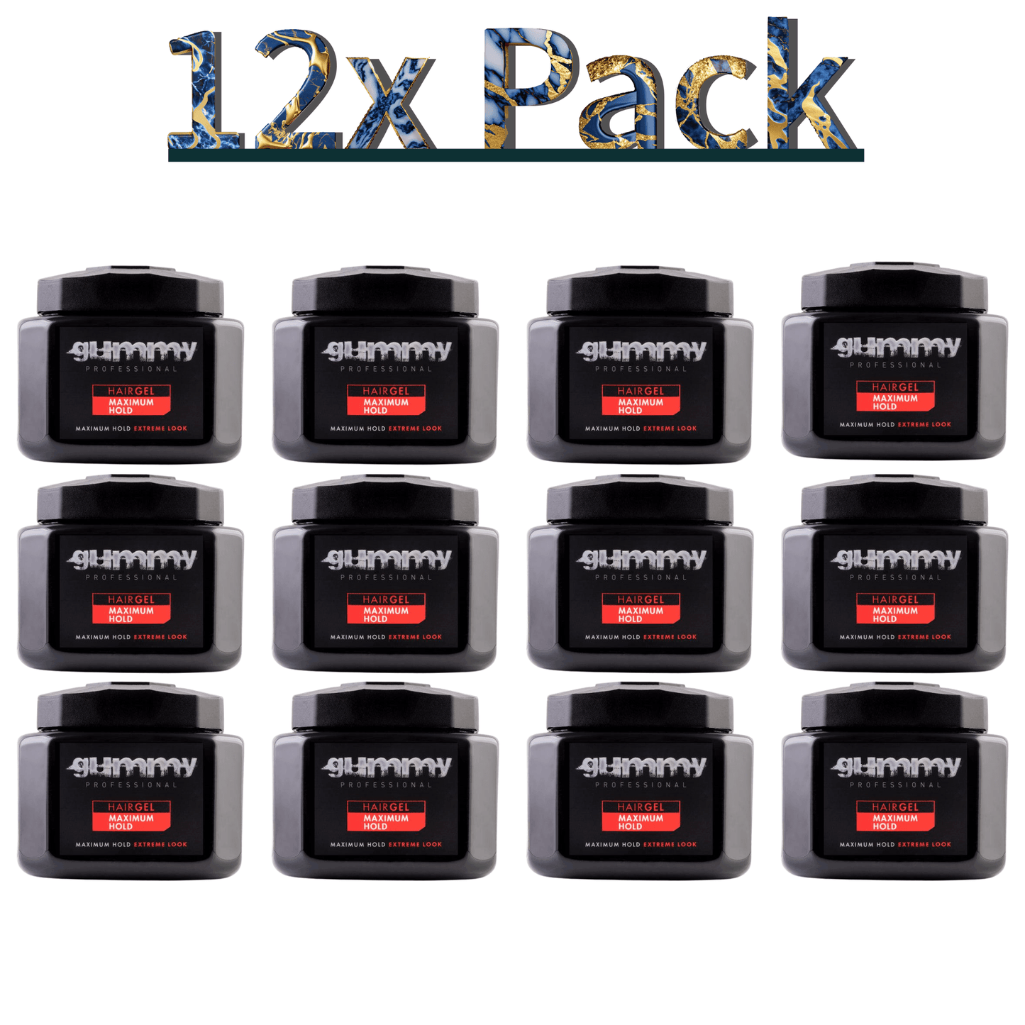 Gummy Hair Gel 23.5 Oz Multipack