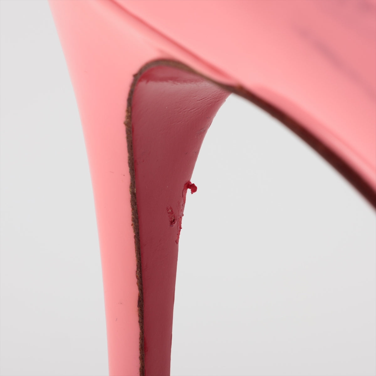 Christian Louboutin Patent Leather Open-toe Pump Pink