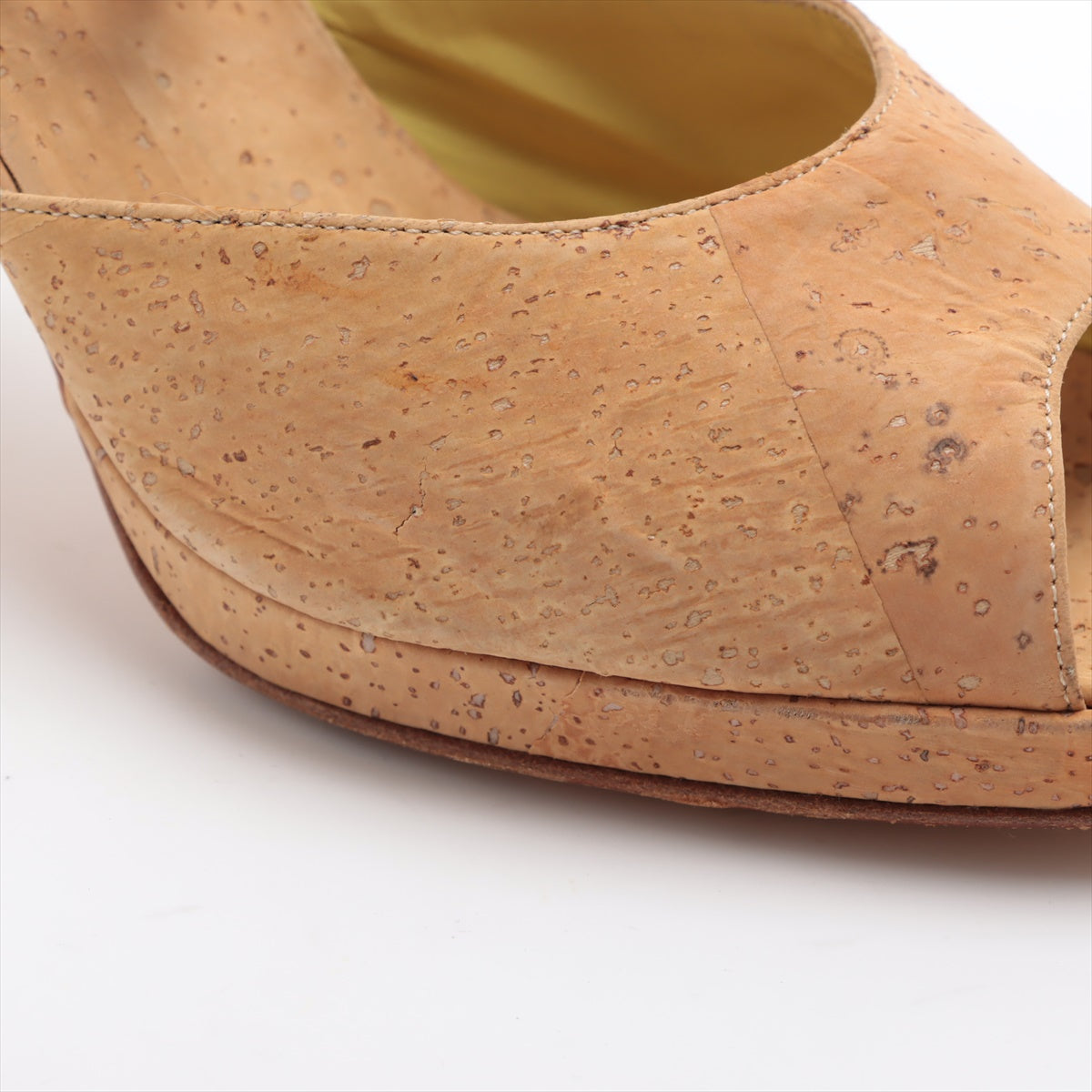 Chanel Strap Wine Cork Sandal Beige