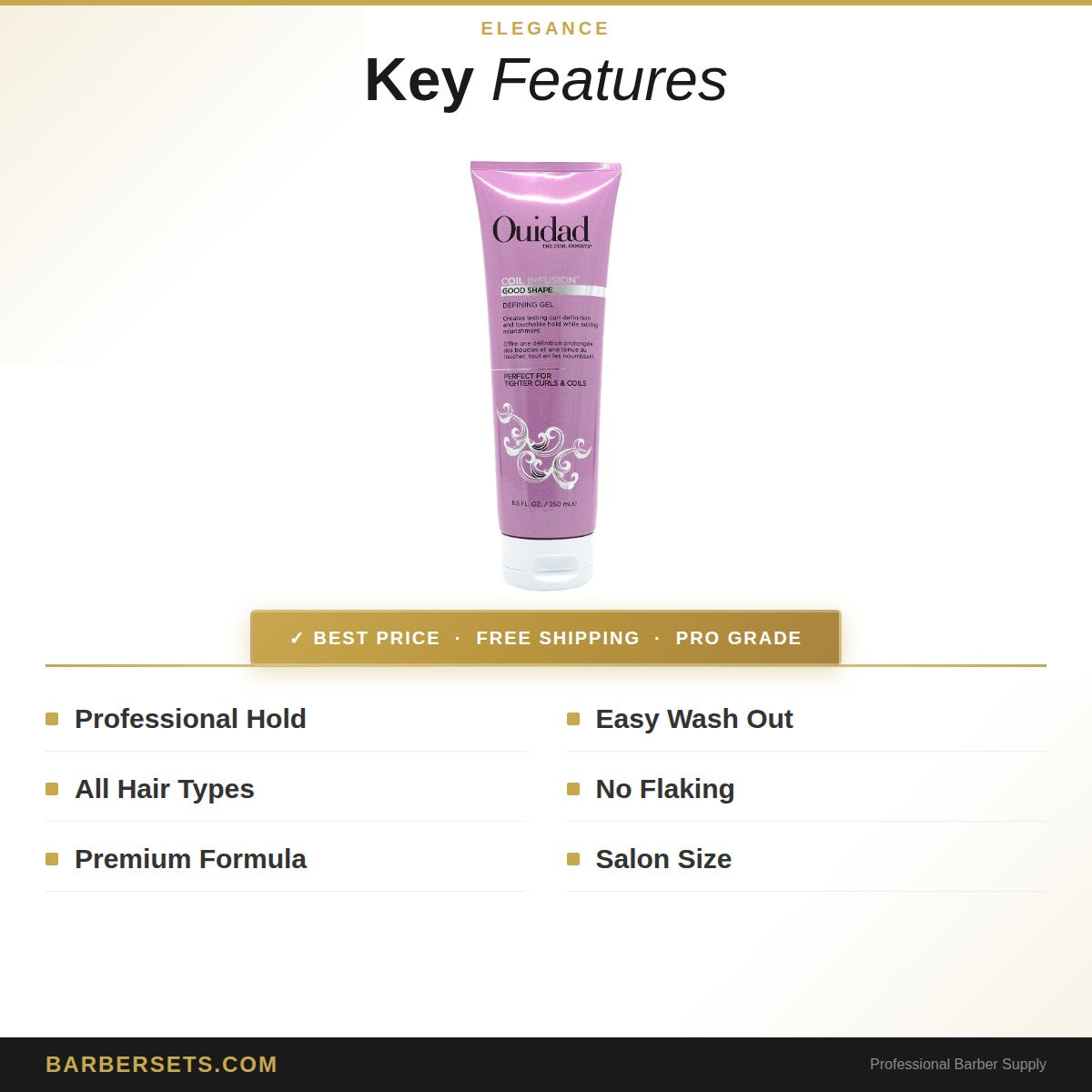 Elegance Hair Gel Vitamin Xstrong 8.8oz/250ml