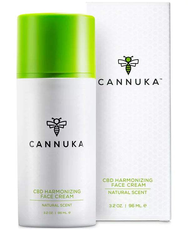 CBD Harmonizing Face Cream - Natural Scent by Cannuka for Unisex - 3.2 oz Cream