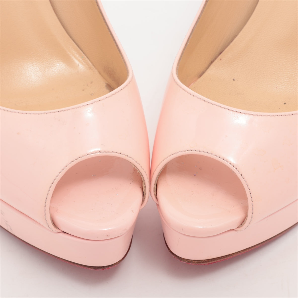 Christian Louboutin Leather Open-toe Pump Baby Pink