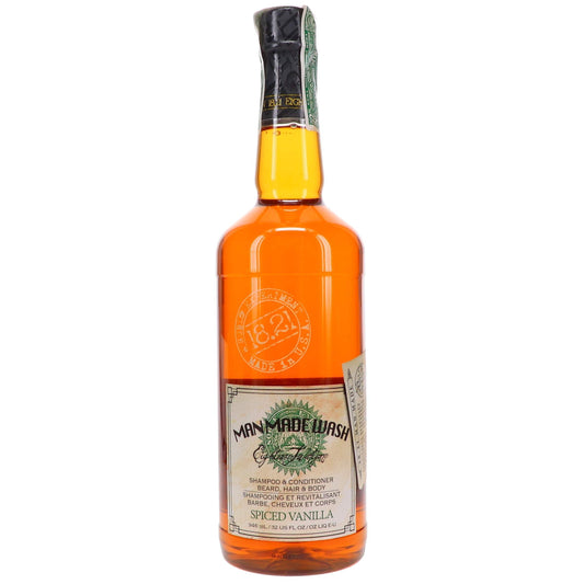Man Made Wash - Spiced Vanilla by 18.21 Man Made for Men - 32 oz 3-In-1 Shampoo, Conditioner and Body Wash