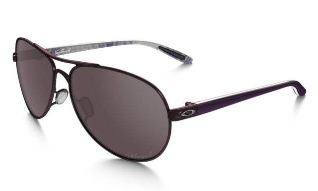 Oakley Feedback OO4079-10 - Blackberry-Grey Polarized by Oakley for Women - 59-13-135 mm Sunglasses