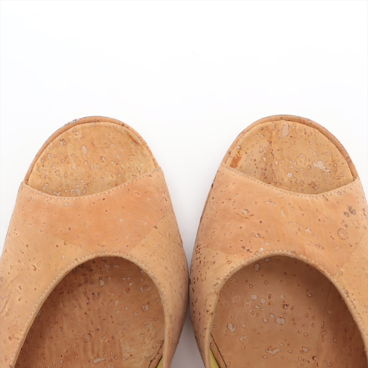 Chanel Strap Wine Cork Sandal Beige