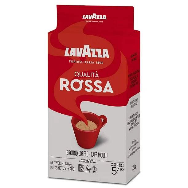 Qualita Rossa Roast Ground Coffee by Lavazza for Unisex - 8.8 oz Coffee