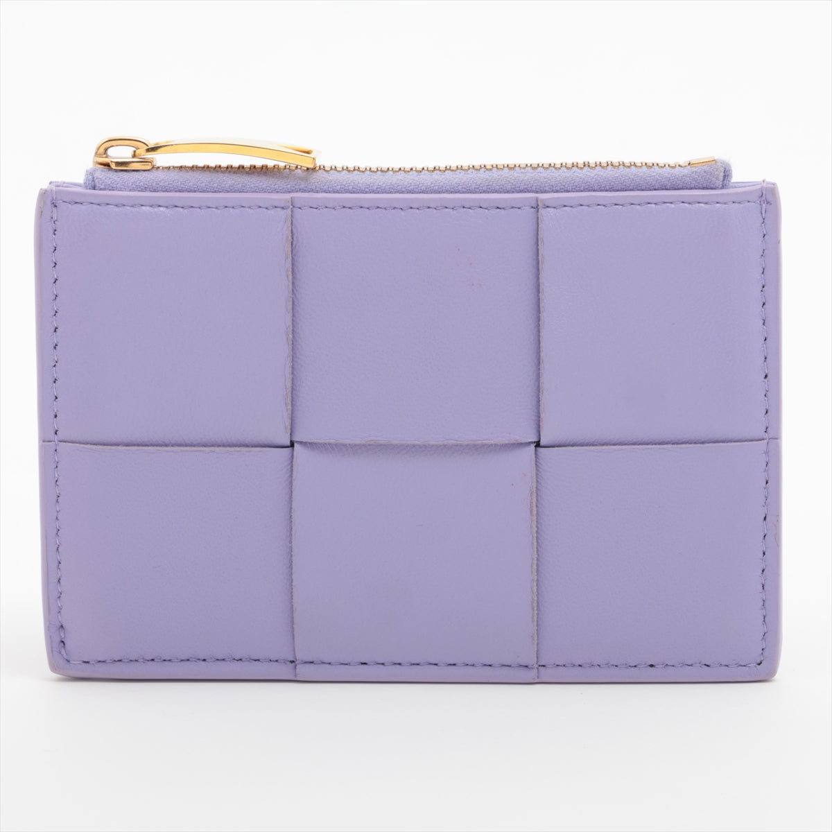 Bottega Veneta Maxi Intrecciato Leather Coin Card Case Purple