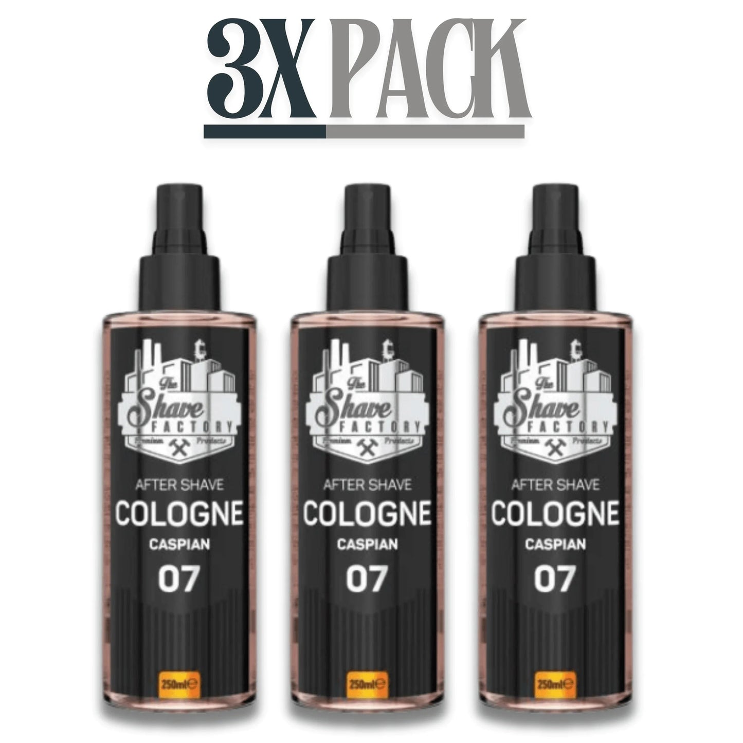 The Shave Factory After Shave Cologne 07 Caspian 250ml / 8.45 oz Multipack
