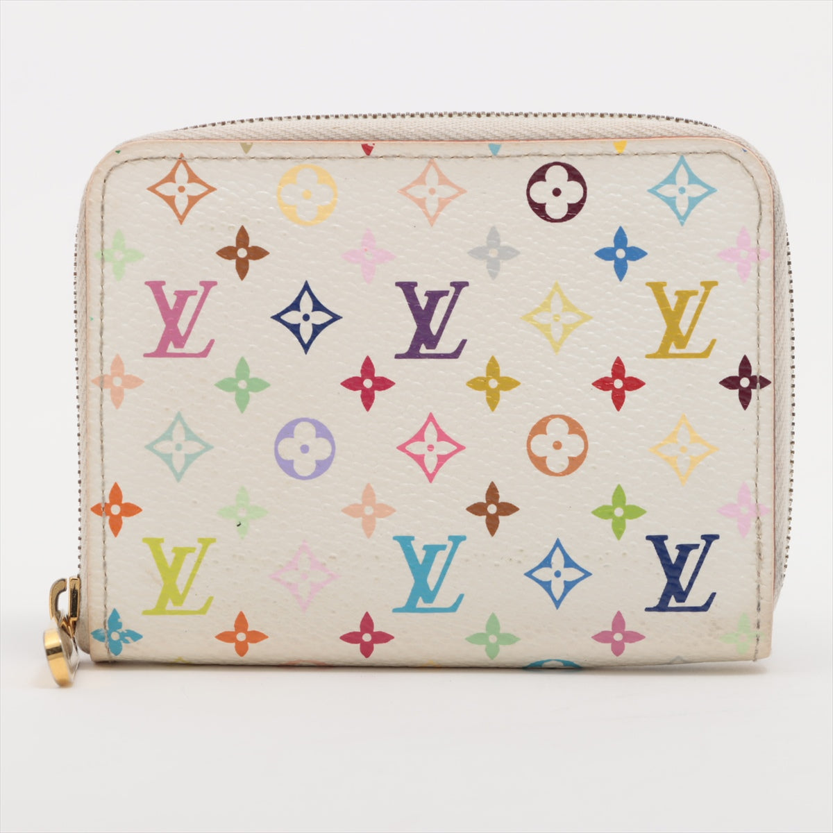 Louis Vuitton Multicolor Zippy Coin Purse White