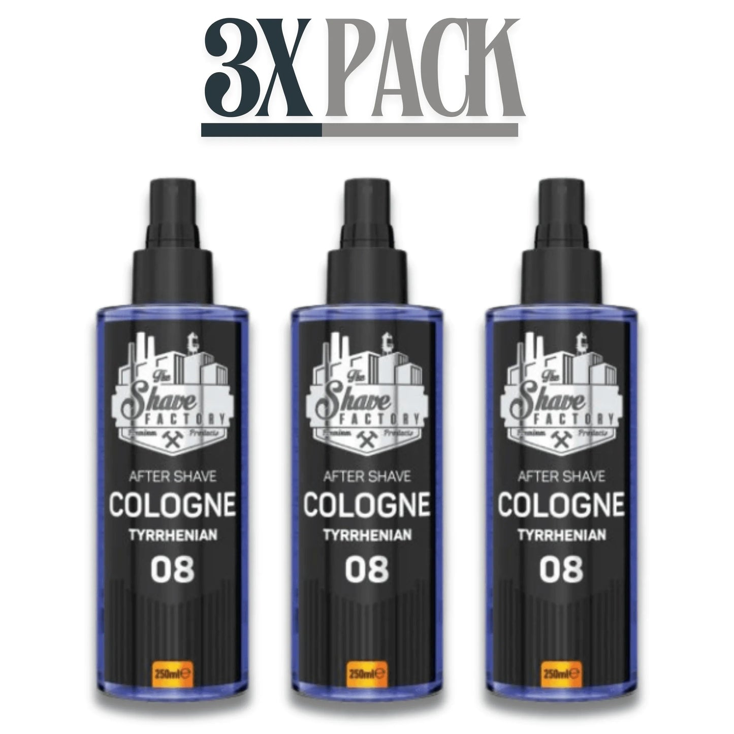 The Shave Factory After Shave Cologne 08 Tyrrhenian 250ml / 8.45 oz Multipack