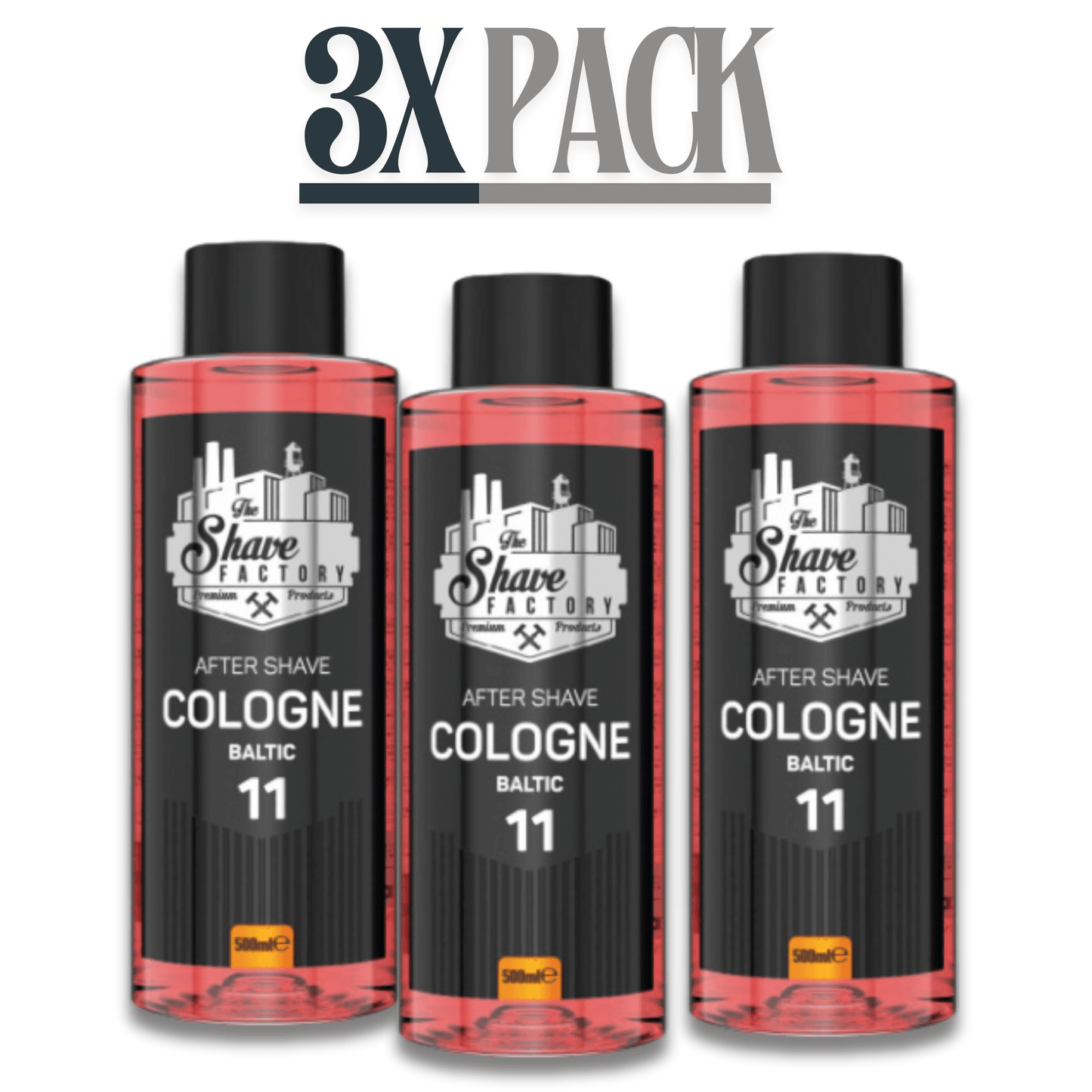 The Shave Factory After Shave Cologne 11 Baltic 16.9 oz Multipack