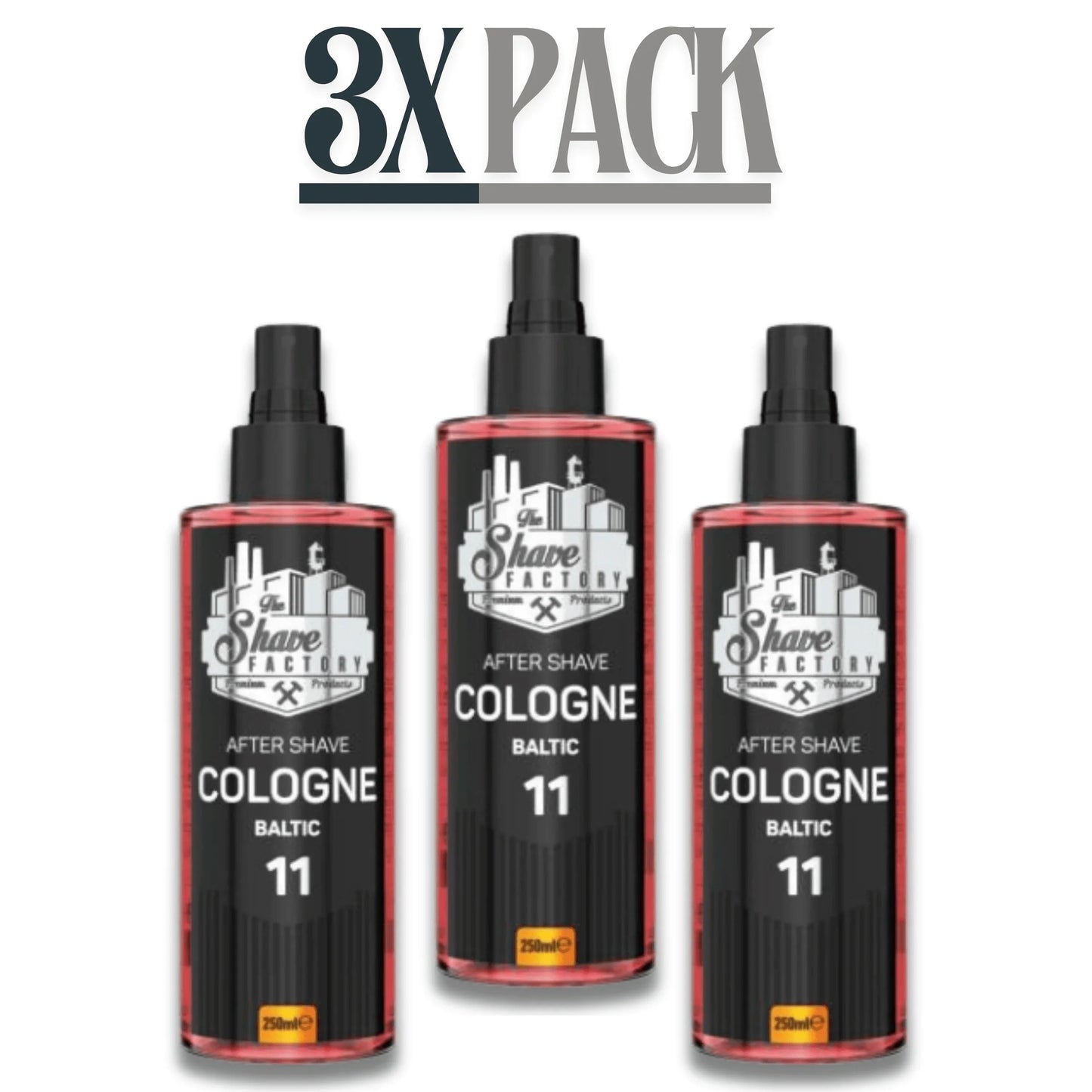 The Shave Factory After Shave Cologne 11 Baltic 250ml / 8.45 oz Multipack