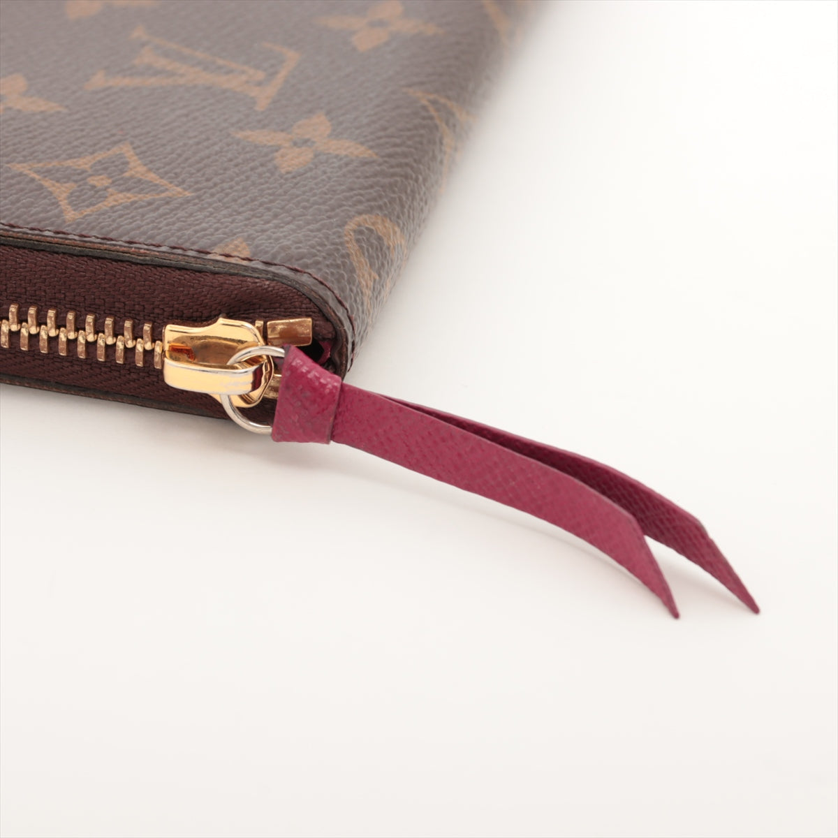 Louis Vuitton Monogram Clemence Long Wallet Fuschia