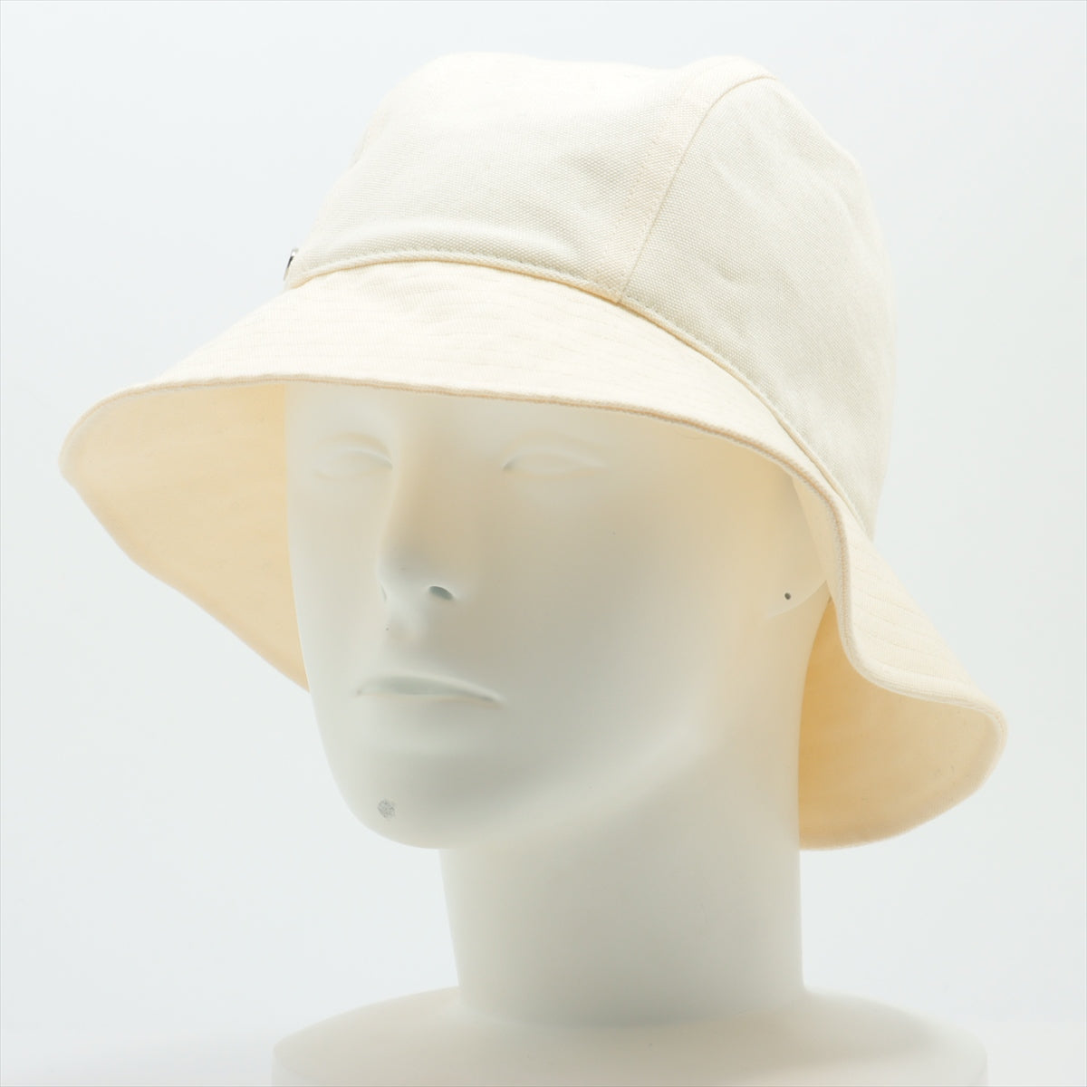 Hermès Bucket Cotton Hat Ivory
