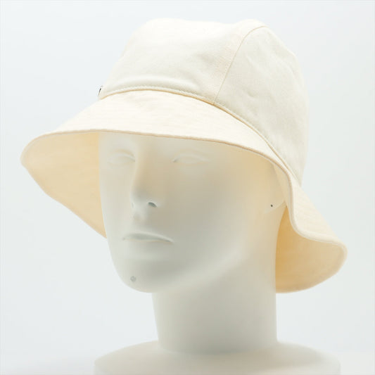 Hermès Bucket Cotton Hat Ivory