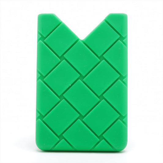 Bottega Veneta Intrecciato Silicon Card Case Green