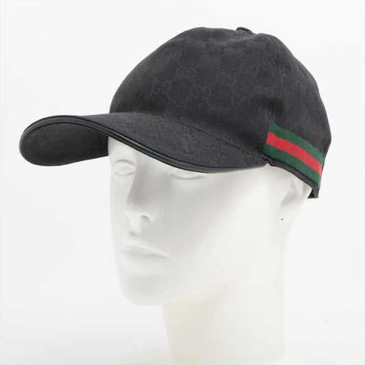 Gucci Black Original GG Canvas Baseball Cap