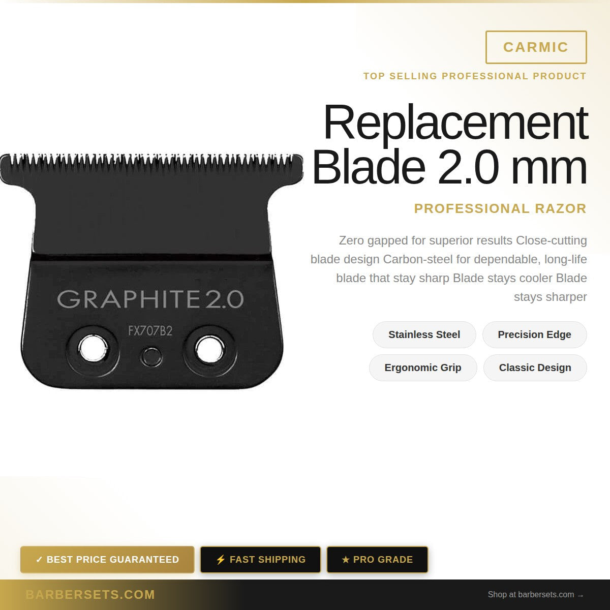 Carmic Replacement Blade 2.0 mm Deep Tooth - FX707