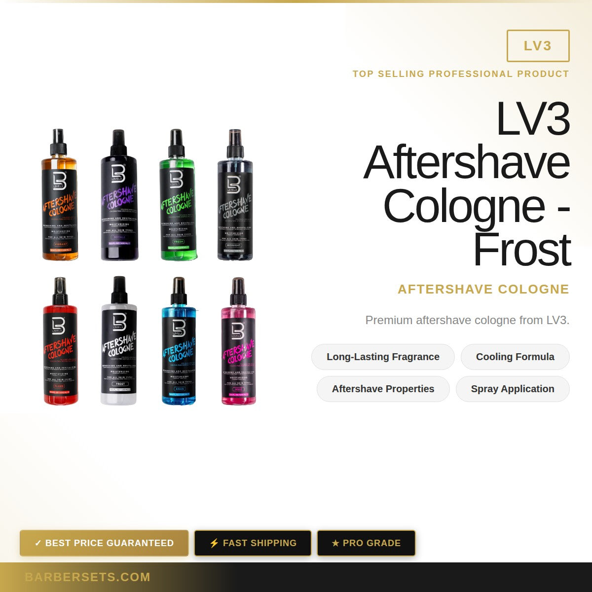 LV3 Aftershave Cologne - Frost 400ml