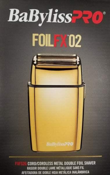 BaByliss Pro Cordless GoldFX Gold Double Foil Shaver BB-FXFS2g