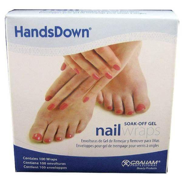 Handsdown Soak-Off Gel Nail Wraps 100-Ct Bag - BarberSets