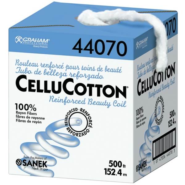 GRAHAM CelluCotton Beauty Coil 100% Rayon - Reinforced Dispenser Box 500'