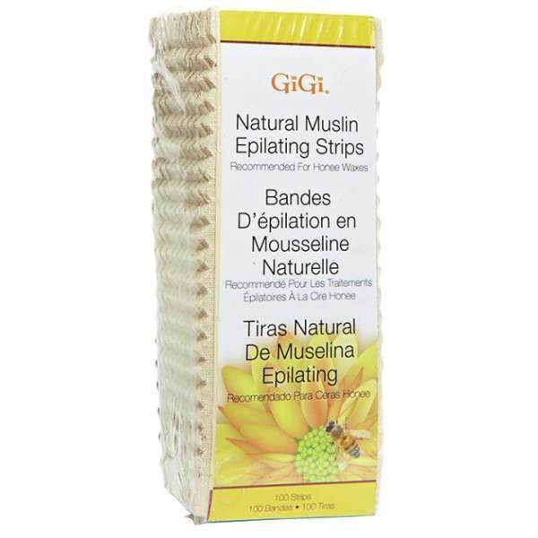 Gigi Small Natural Muslin Strips-100Pk - BarberSets