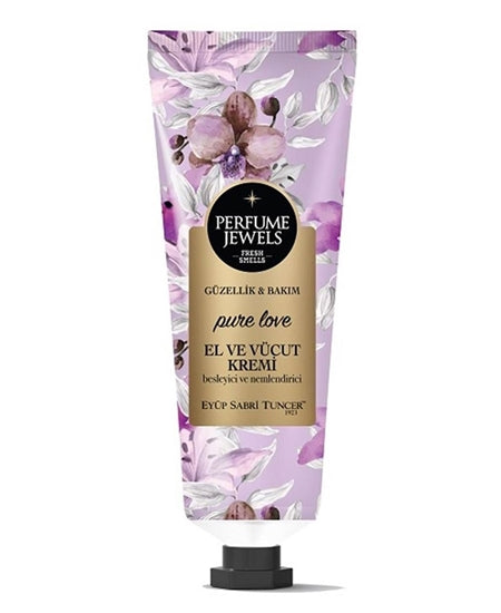 EYUP SABRI TUNCER EST1923-EYUP SABRI TUNCER -PERFUME JEWELS  HAND and BODY CREAM 50 ML - PURE LOVE  PERFUME JEWELS  HAND and BODY CREAM 50 ML - PURE LOVE