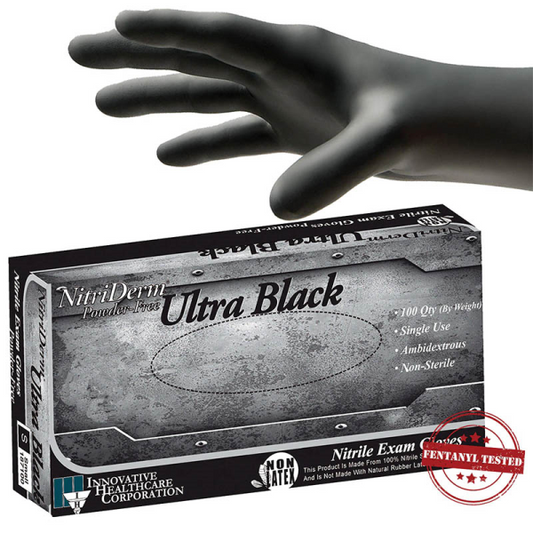 Nitri Derm Gloves Nitri Derm Ultra Black - Medium
