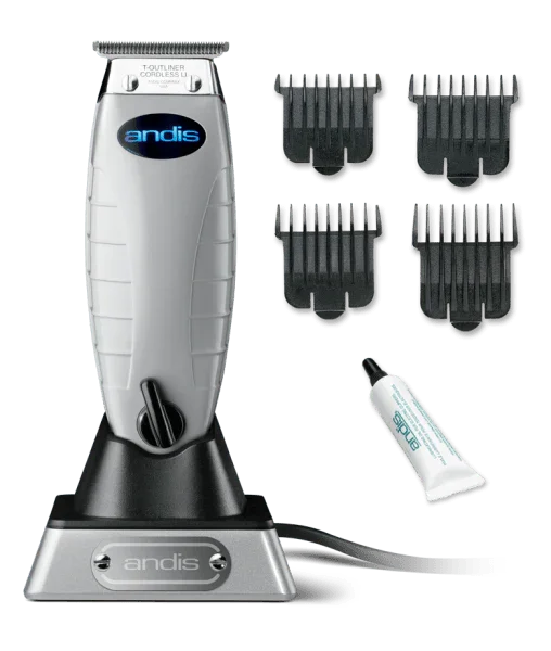 Andis Cordless T-Outliner Li Trimmer With Charging Stand And Adapter Cord