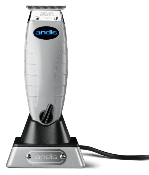 Andis Cordless T-Outliner Li Trimmer With Charging Stand And Adapter Cord