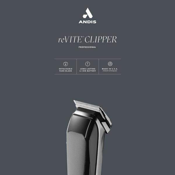 Andis 86000 reVite Black Fade Blade Clipper - BarberSets