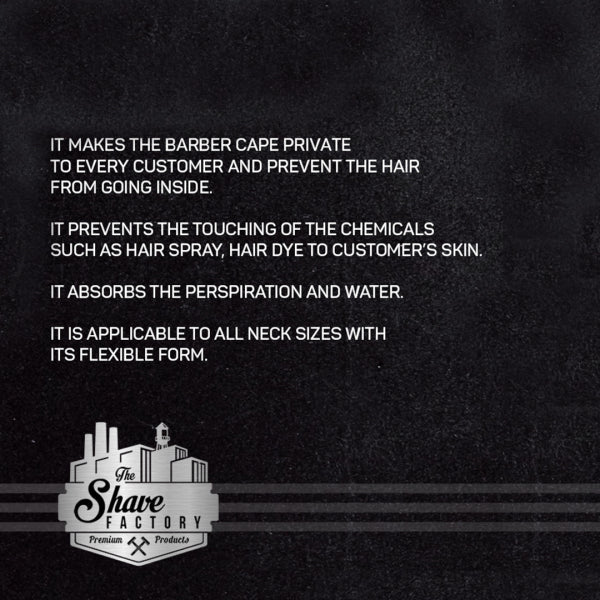 The Shave Factory Neck Strip 100 strips - 5 Roll pack - BLACK