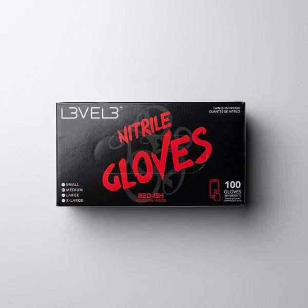 LV3 Nitrile Gloves (100ct) - Red Small Small - BarberSets