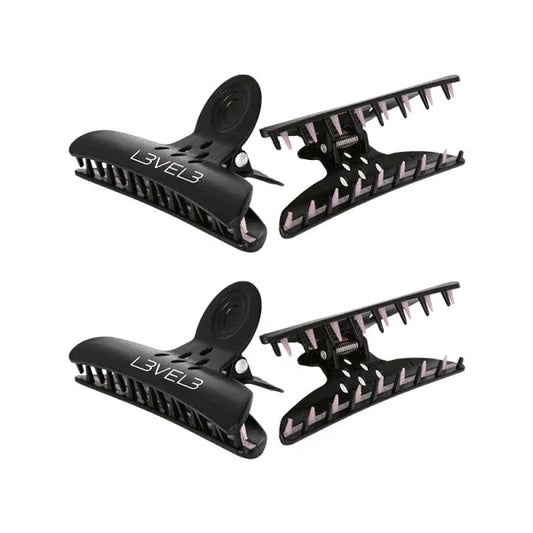 Level3 LV3 - 4PC BUTTERFLY CLIPS - BarberSets