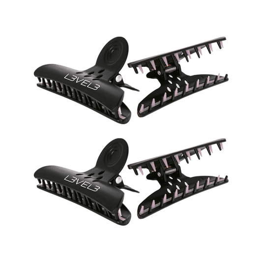 Level3 LV3 - 4PC BUTTERFLY CLIPS - BarberSets