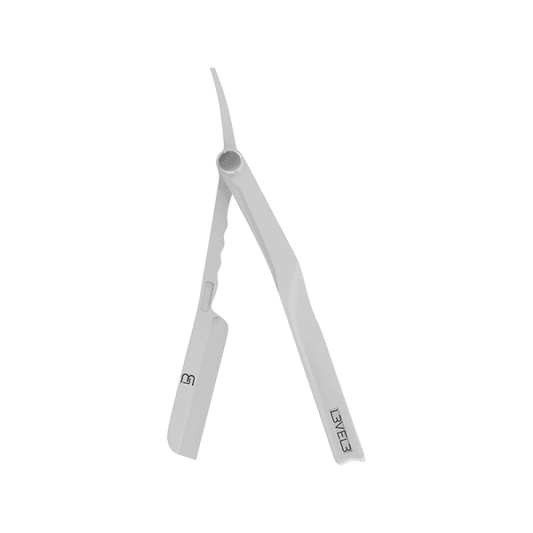 LV3 WHITE RAZOR HOLDER - BarberSets