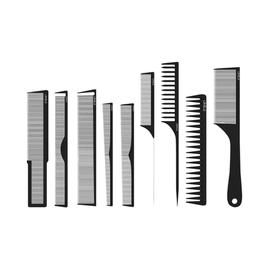 Level3 LV3 - COMB SET 9PK BLACK - BarberSets