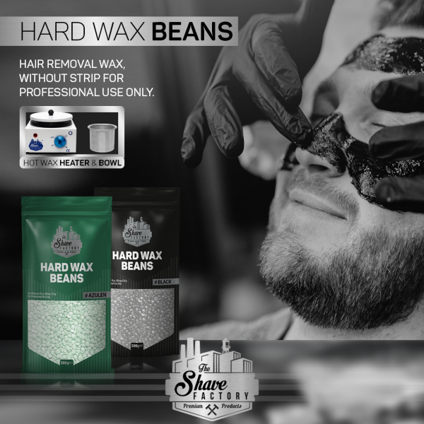 The Shave Factory Hard Wax Beans - Green 17.6 oz