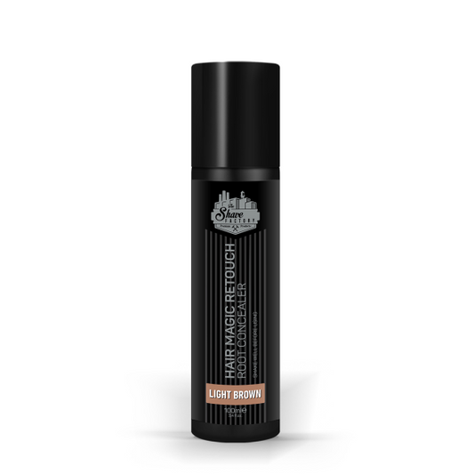 The Shave Factory Hair Magic Retouch Spray - Light Brown - 3.38 oz